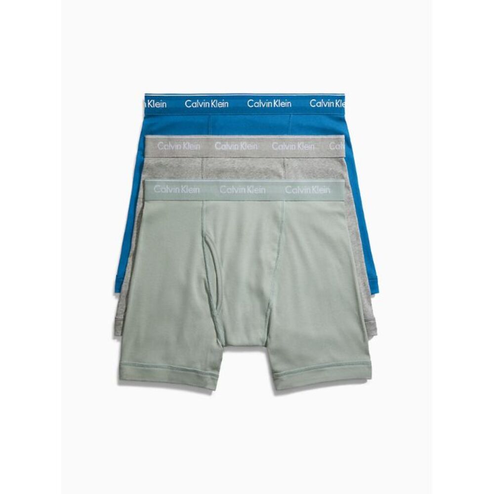 CALVIN KLEIN Men's Underwear Boxer Briefs 100% Cotton Classic Fit Size XL 3-Pack